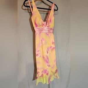 Maggie Sottero Flirt Prom Gown- P4002 - Pink-Lime Bouquet